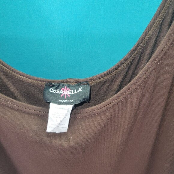 Cosabella Womens Brown Sleeveless Maxi Dress Size L Made In Italy - Picture 4 of 8